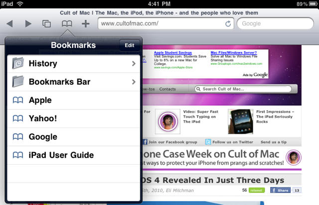 How To Add Bookmarks On Ipad Safari
