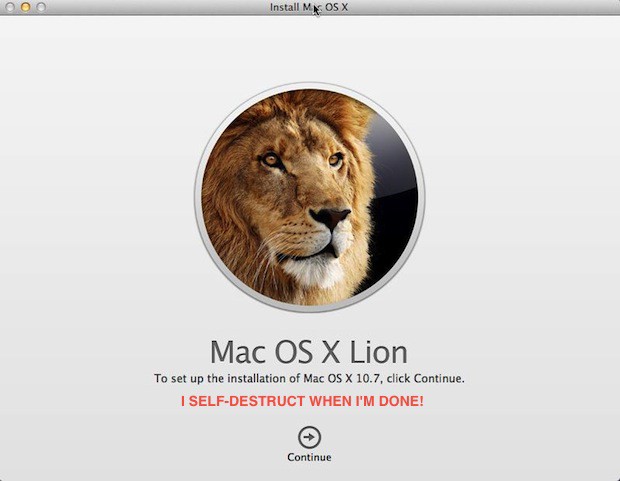 Lion Installer App Location