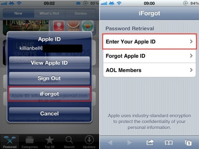 Resetting Apple Id Password On Ipod Touch