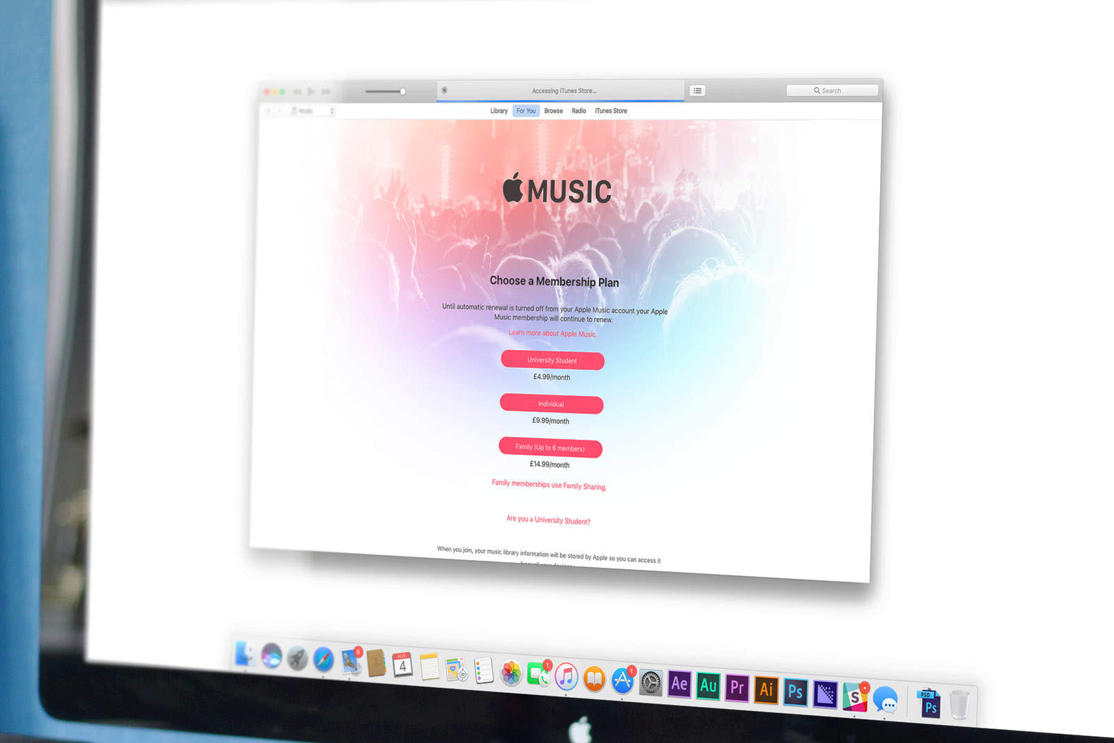 how to use apple music inside itunes with macos sierra