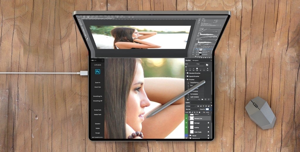 Brilliant Folding Touchscreen Macbook Concept Almost A Reality Cult Of Mac