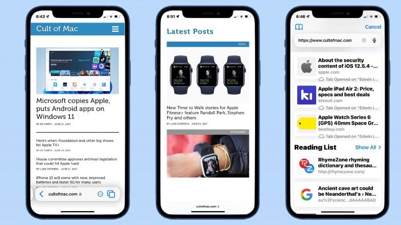 Safari in iOS 15 moving Address Bar The Safari Address Bar in iOS 15 is a real jump