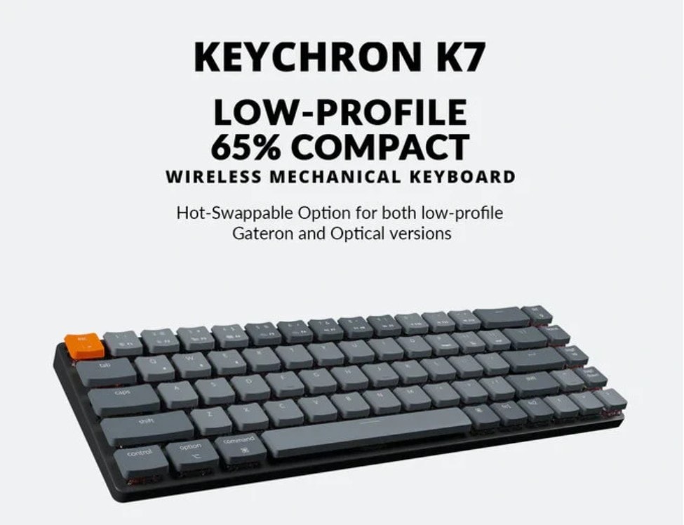Be the first to nab Keychron’s sleek new K7 mechanical keyboard Score the sleek new Keychron K7 via the Kickstarter campaign.