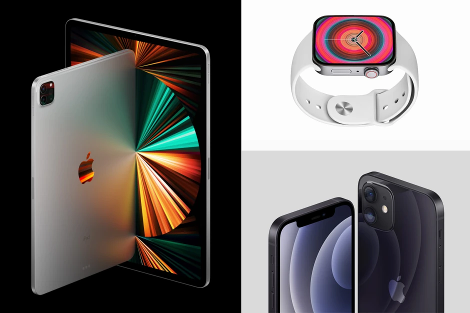 PhoneArena.com Apple Watch 7 render 2 Apple Watch 7 could feature flatter edges, consistent with iPad and iPhone designs.
