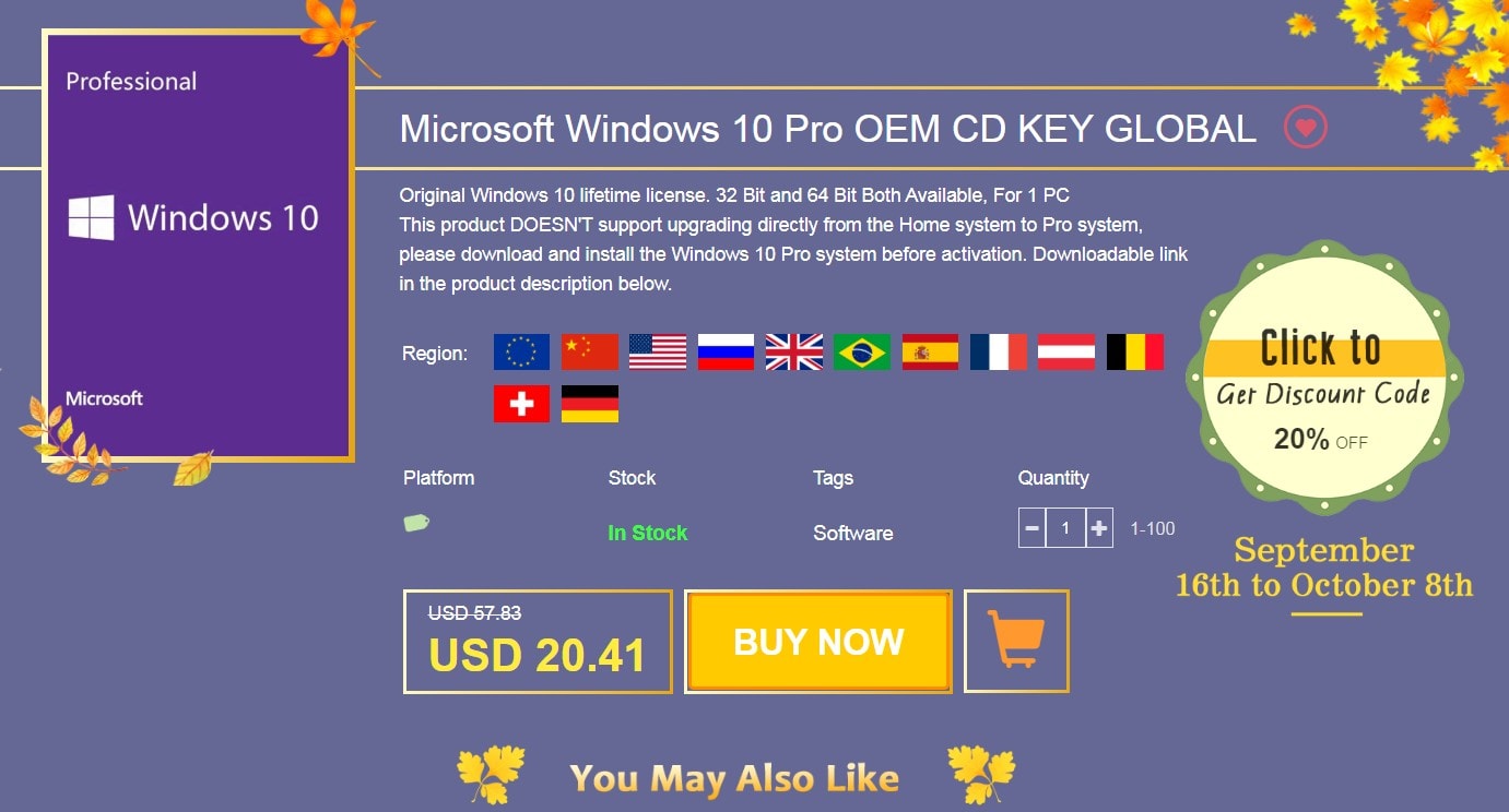 Purchase 1 cl The CDKeylord.com purchasing process is easy. Start by clicking the big, beautiful "Buy now" button.