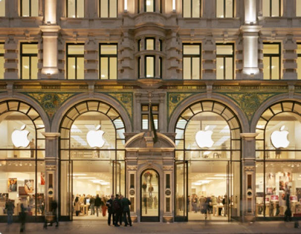 Royal treatment: Apple's London store. Photo: Apple.