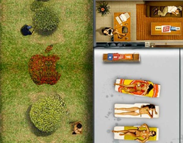 Pool, garden and office, Mac style. ©Federico Mauro, used with permission. 