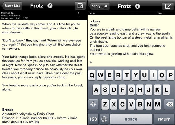 frotz-2 Frotz takes you back to a sedate but brain-bending videogaming era.
