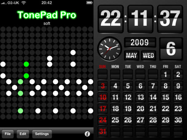 Left: TonePad Pro. Right: FlipTime. Both: really good.