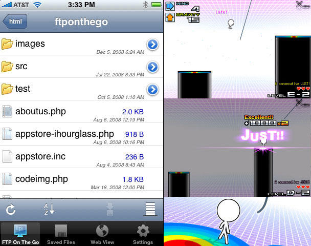 Left: FTP On The Go; right: the wonderful Mr.AagH!!
