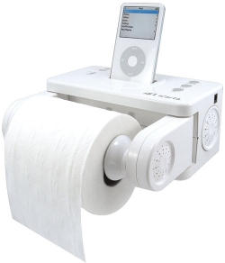 Holds toilet paper and an iPod, but is it an alibi for murder?