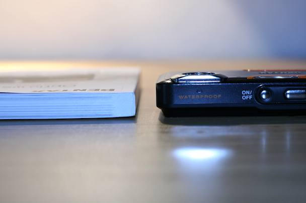 Optio WS80 38 The WS80's massive manual — and those pages are all English — is almost thicker than the camera.