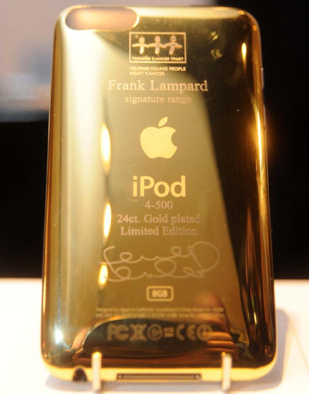 Bling with benefits? 24 carat iPod Touch.