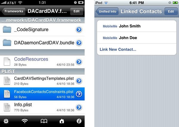 specialfacebookcontactlinkedcontact