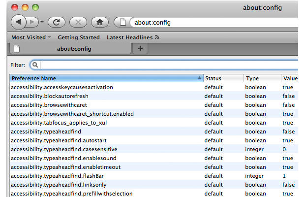 How To Access Hidden Firefox Preferences [MacRx] | Cult of Mac