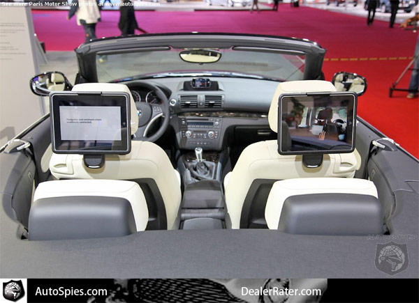 BMW's iPad kit at the Paris Auto Show