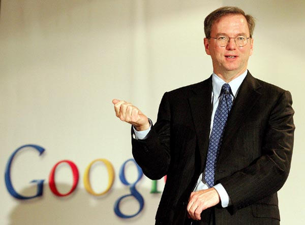 Google CEO Eric Schmidt