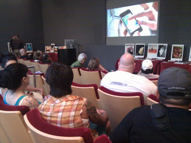 The iPhone Photo exhibit in San Francisco's downtown Apple Store.