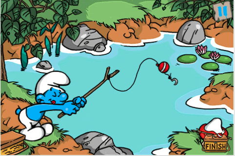 Fishing for purchases? The Smurf's game.