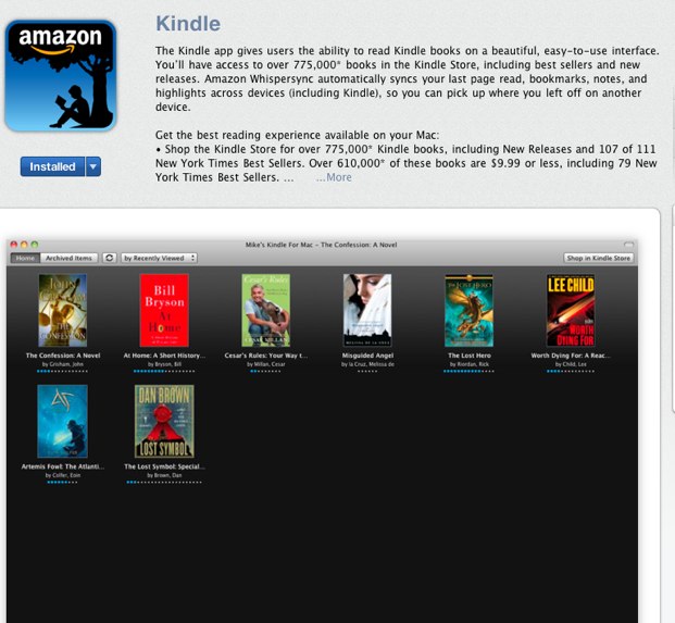 Kindle for Mac Released To Mac App Store Cult of Mac