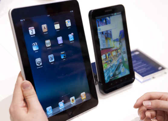 galaxy tab n ipad 2
