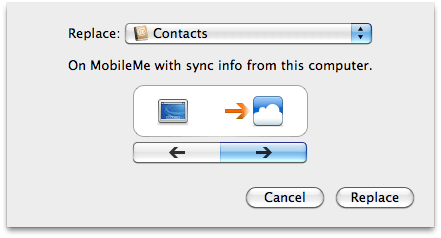 Reset MobileMe Contacts