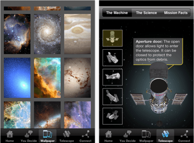 HubbleSite for iPhone