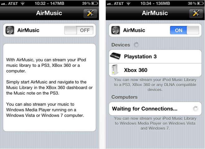 AirMusic for iPhone