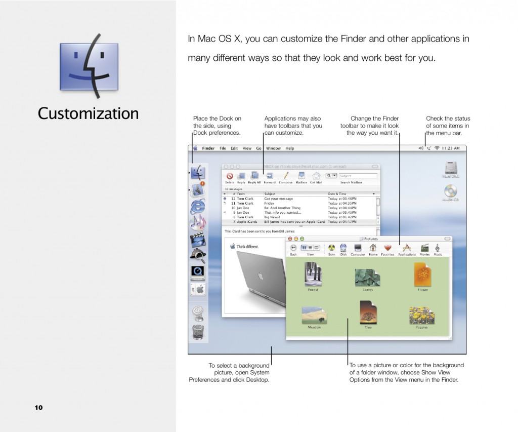 Mac Os Customization Welcome to Mac OS X: An Illustrated Introduction [10th Anniversary ...