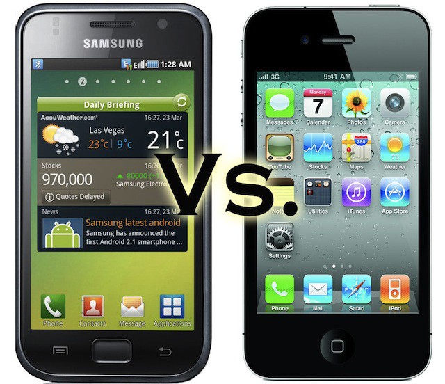 Samsung's Galaxy S Vibrant vs. iPhone 4