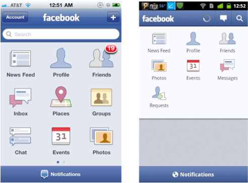facebook-ios-vs-android
