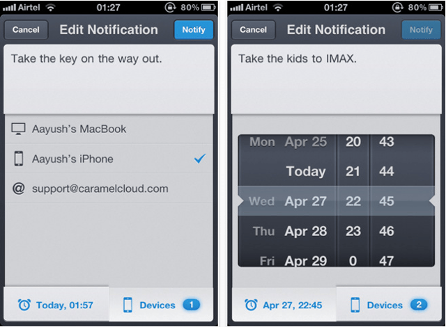 Notificant for iPhone