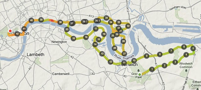 London Marathon Route