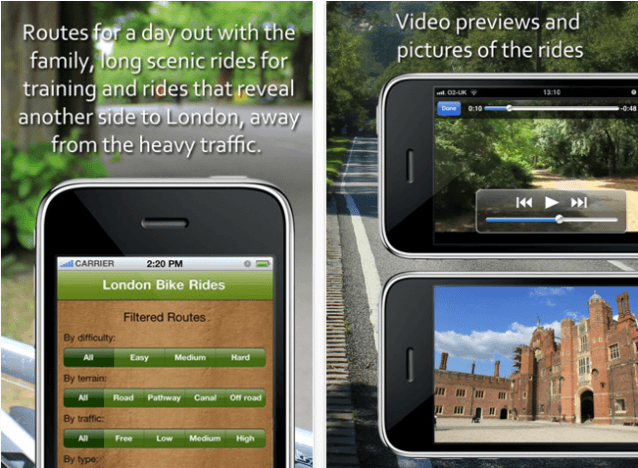 London Bike Ride iPhone