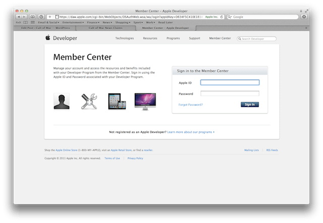 Apple-Dev-Center-website