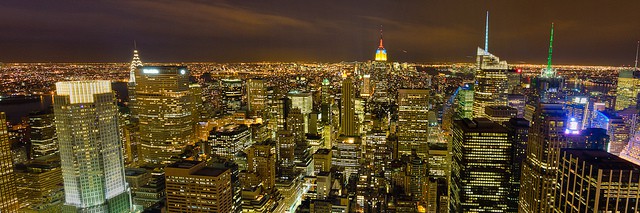 NYC panorama courtesy of Flickr user 'southpaw captures'