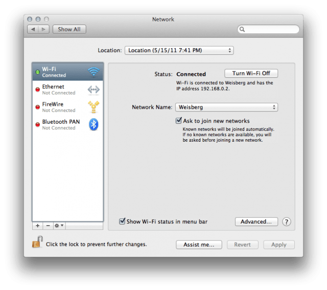 Airport in OS X Lion