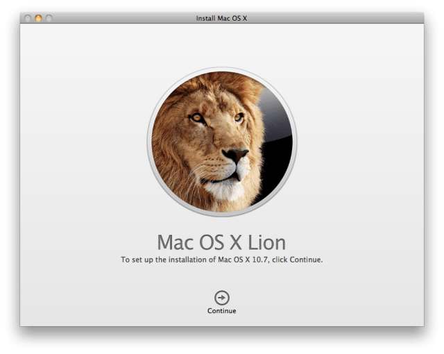 Mac OS X Lion Install