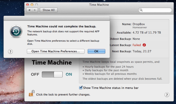Upgrading to Lion will for now mean that you can't back up to third-party NAS servers with Time Machine