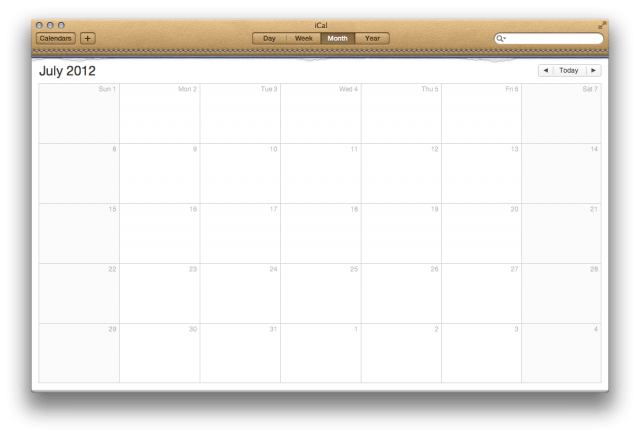 iCal in Lion leather