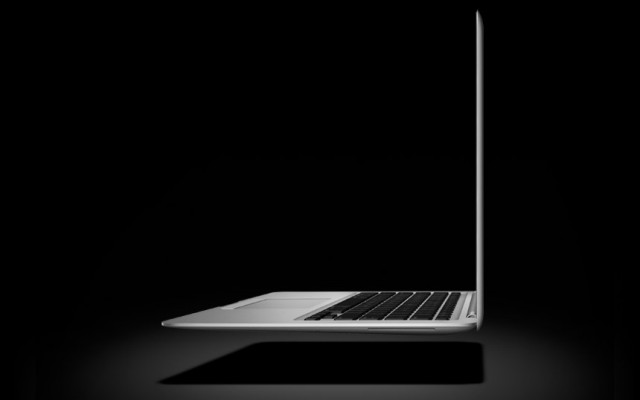 mysterious super thin macbook