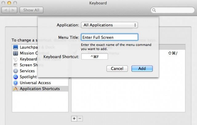 how to change keyboard shortcuts on mac to control itunes