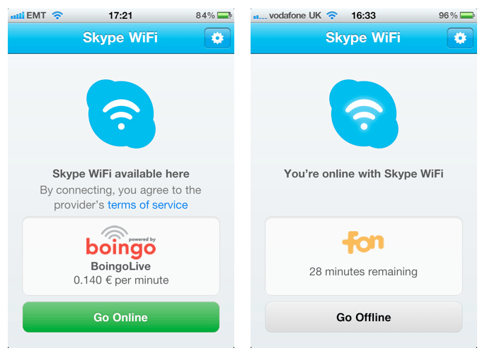 Skype WIFi