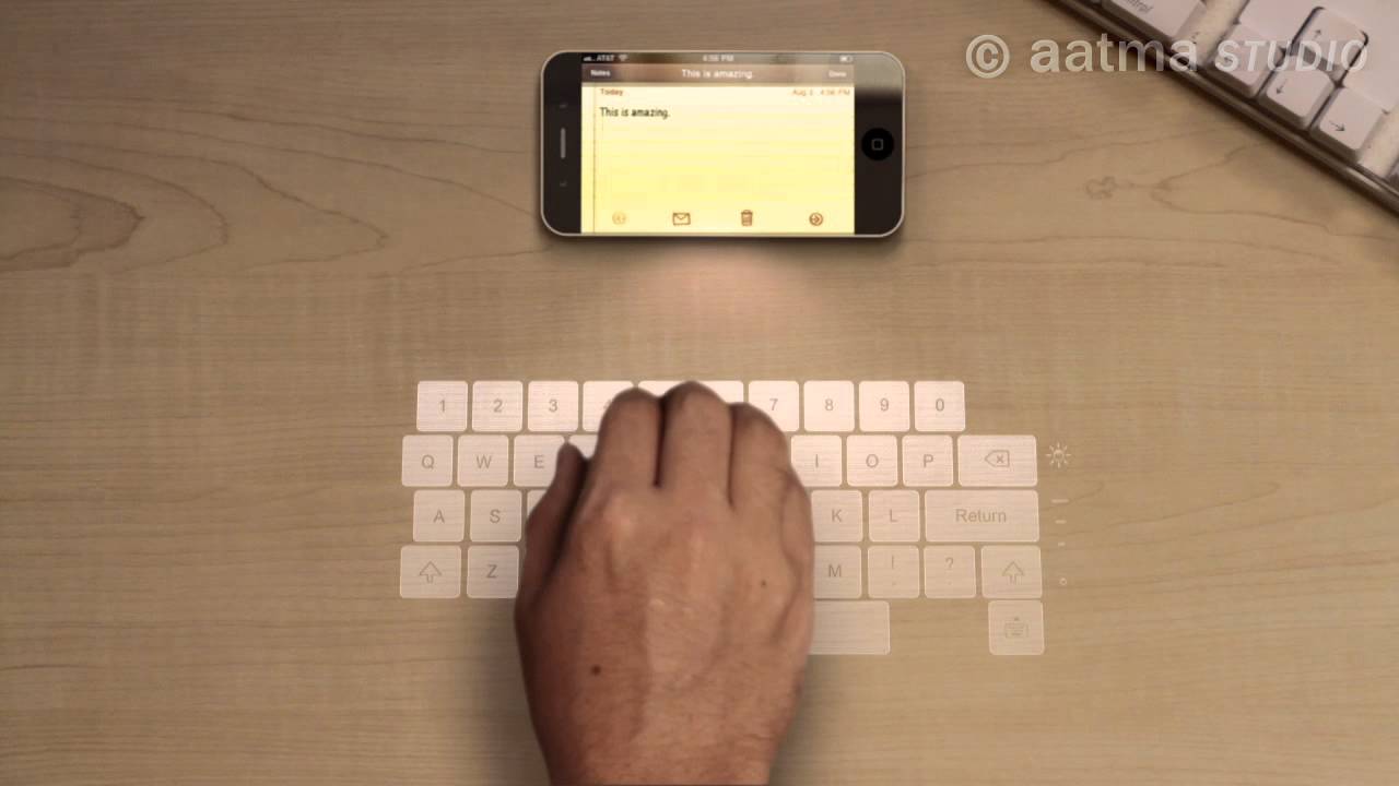 Here's How Apple Could Use Pico Projectors And Sensors To Give iPhone 5 Holographic Keyboard