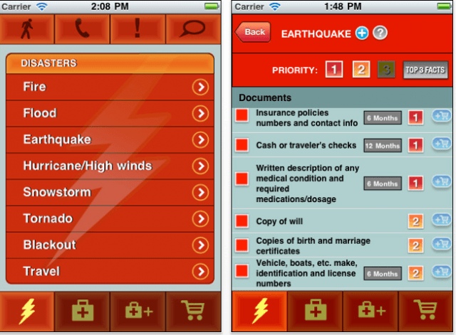 The StopDisaster! app