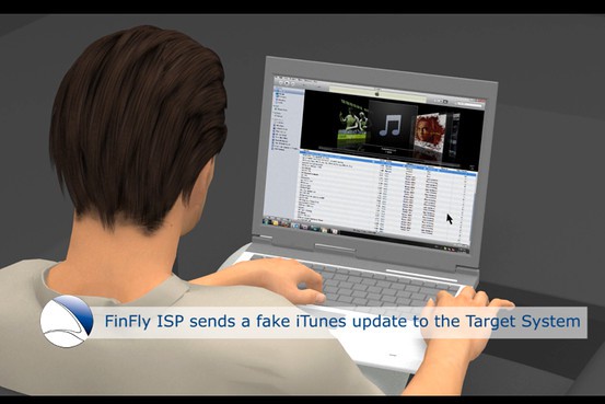 The FinFisher Trojan is government spyware that is installed via a phony iTunes update. Image by Gamma International UK Ltd.
