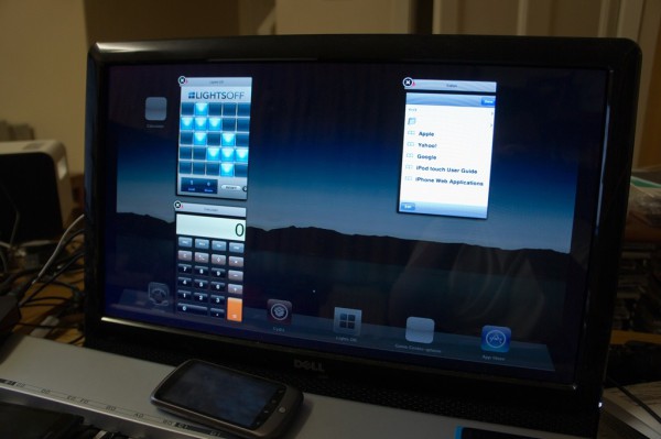 side-by-side iPhone apps on the Apple TV