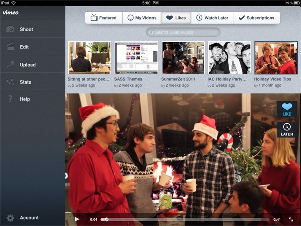 Vimeo-on-iPad