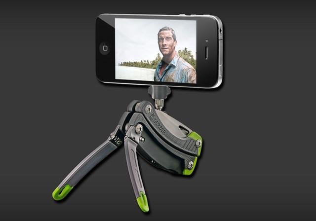 A camera-phone stand, and a bottle opener. What more could you need?