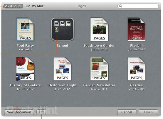 The Finder's new iCloud view works just like iOS. Screenshot: Pocket Lint